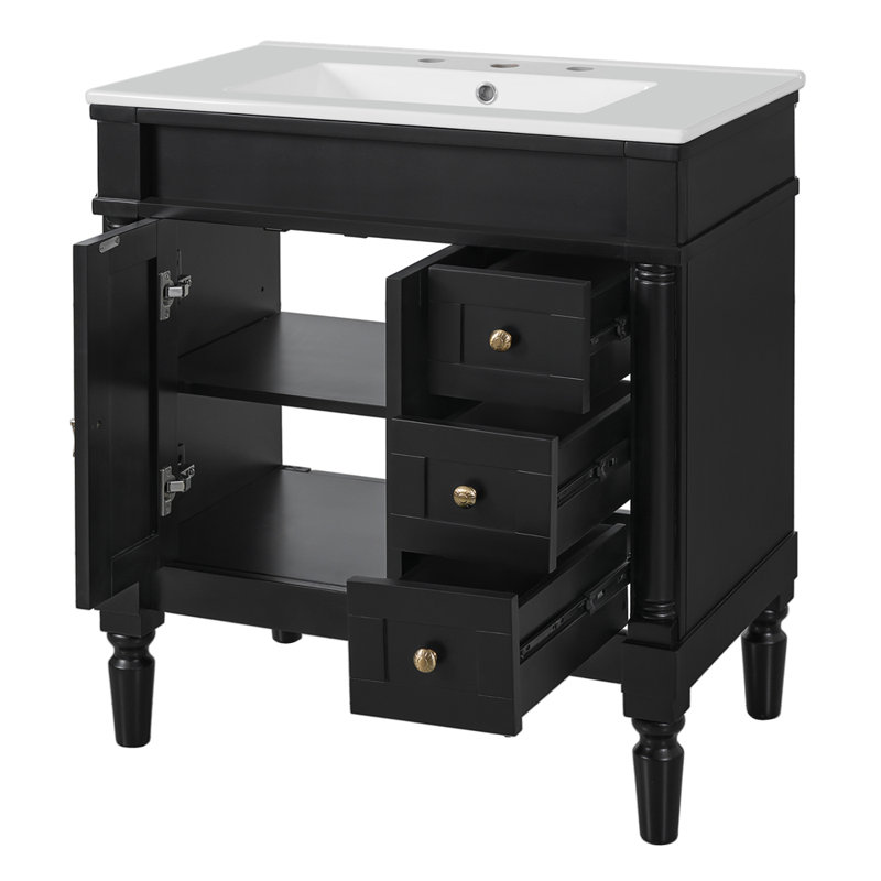 Armoire de rangement moderne et élégante, Black