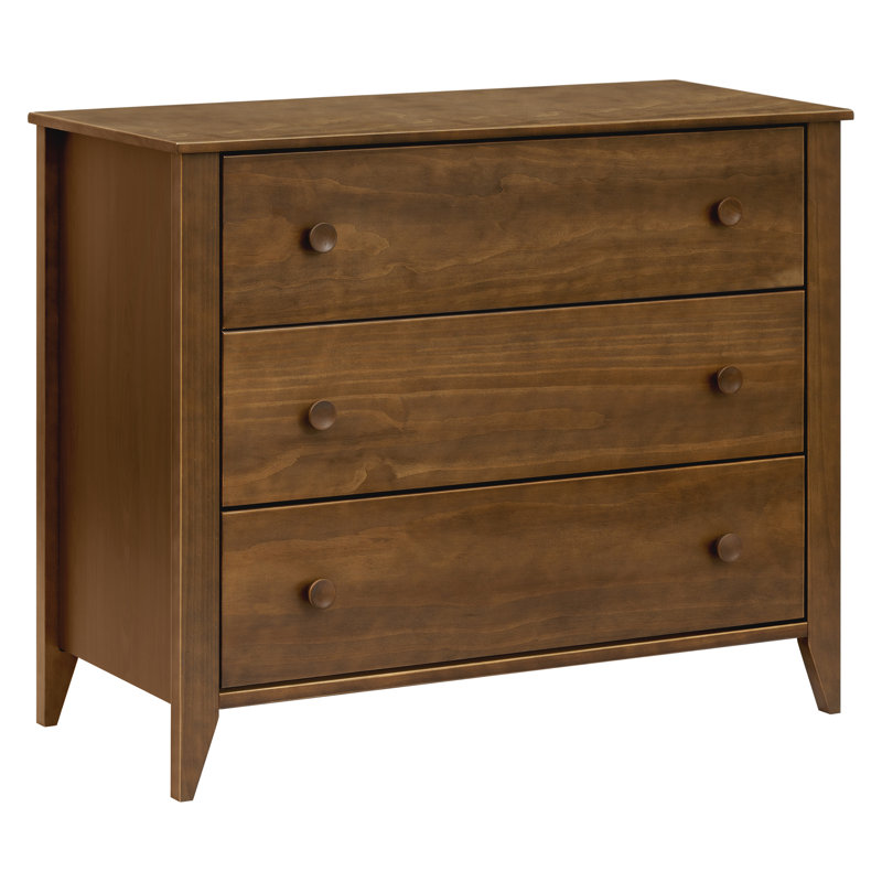 Sprout 3 Drawer Changer Dresser, Natural Walnut