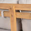 Canapé de patio en bois d'acacia avec coussin résistant à l'eau, teck et beige