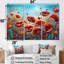 «Red Poppies Blossoming III», ensemble d'art sur toile-107736415-107736416