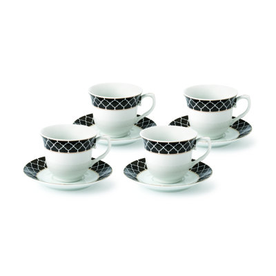 Porcelain Teacup and Saucer