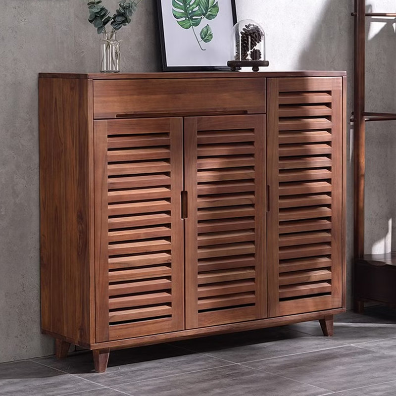 Armoire à chaussures en bois massif