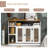 Versatile Dog Crate Furniture with Adjustable Shelf for Medium and Large Dogs