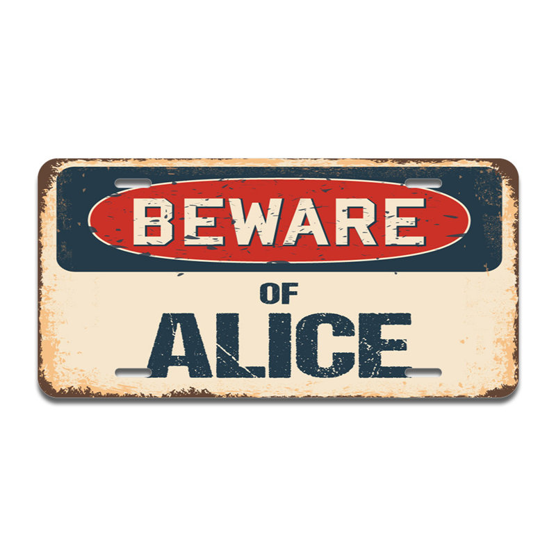 Cadre en aluminium «Beware of Alice»