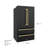 ZLINE Autograph 36 in. Black Steel Counter-Depth Refrigerator w/ Handles-84974040