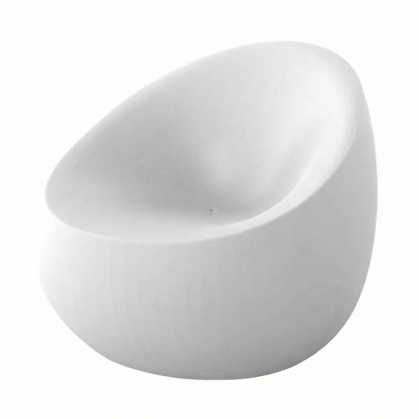 Stone Patio Lounge Chair, White