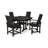 Modern Adirondack 5-Piece Farmhouse Trestle Dining Set-50288745