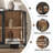 63" Sideboard Buffet Cabinet With Storage,Arched Cabinet with Adjustable Shelves,Credenzas for Living Room,Entryway,Kitchen-1553950457