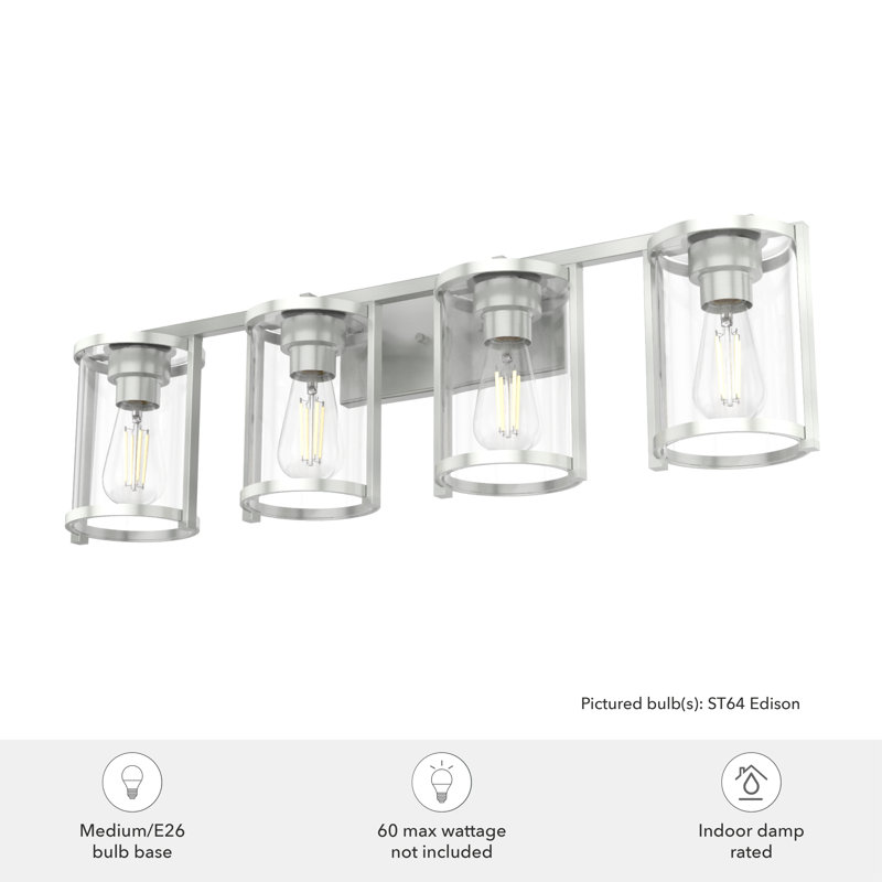 Astwood 4 - Light Dimmable Vanity Light, Brushed Nickel