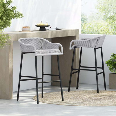 Outdoor Patio Rope Bar Stool