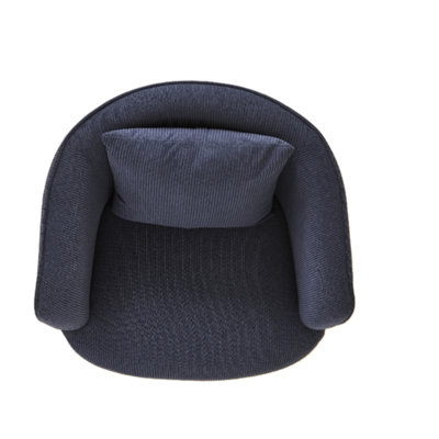 Modern Velvet Armchair with Pillow