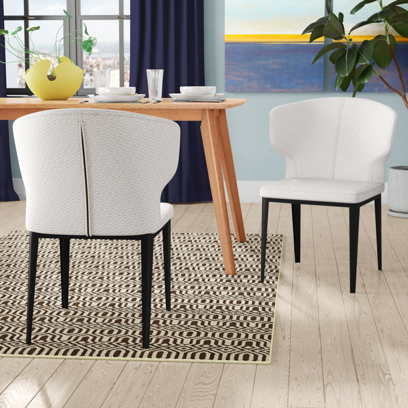 Chaises d'appoint Nakia, Similicuir beige