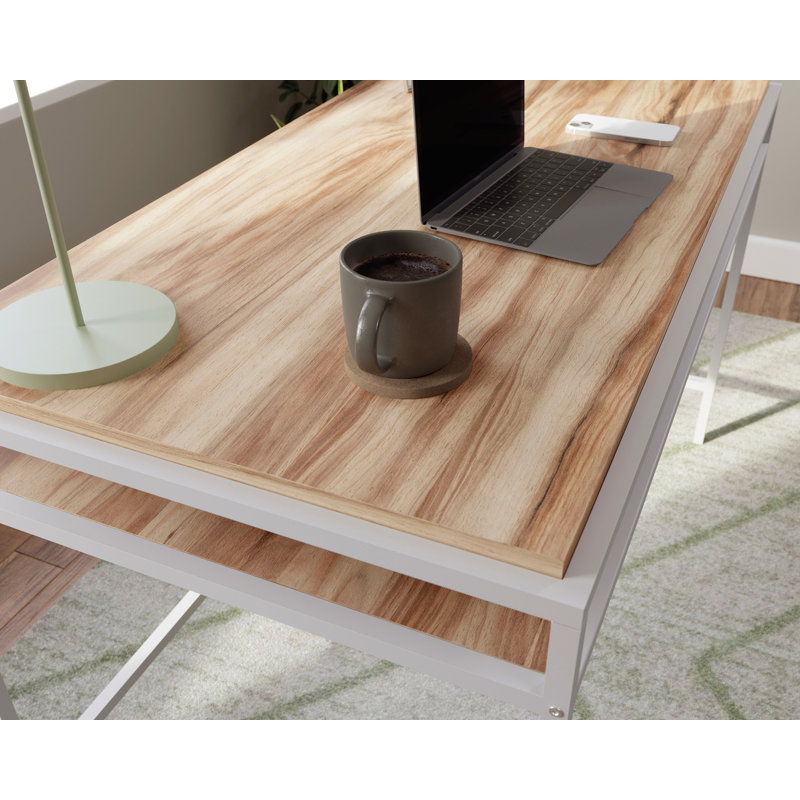 Sauder Writing Desk with Shelf in Kiln Acacia | Wayfair