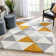 Arden Power Loom Yellow/Grey Rug