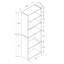 Bibliothèque, bibliothèque, 6 niveaux, H 72 po, bureau, stratifié de chambre à coucher, transitionnel-2053609762