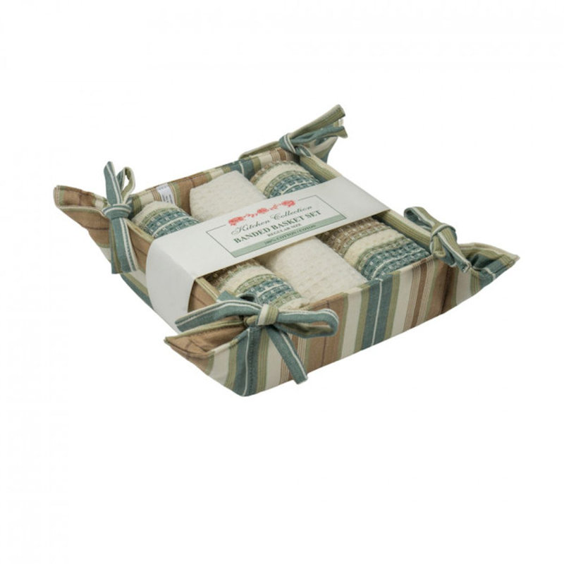 Cotton Waffle Kitchen Towel Linen Set