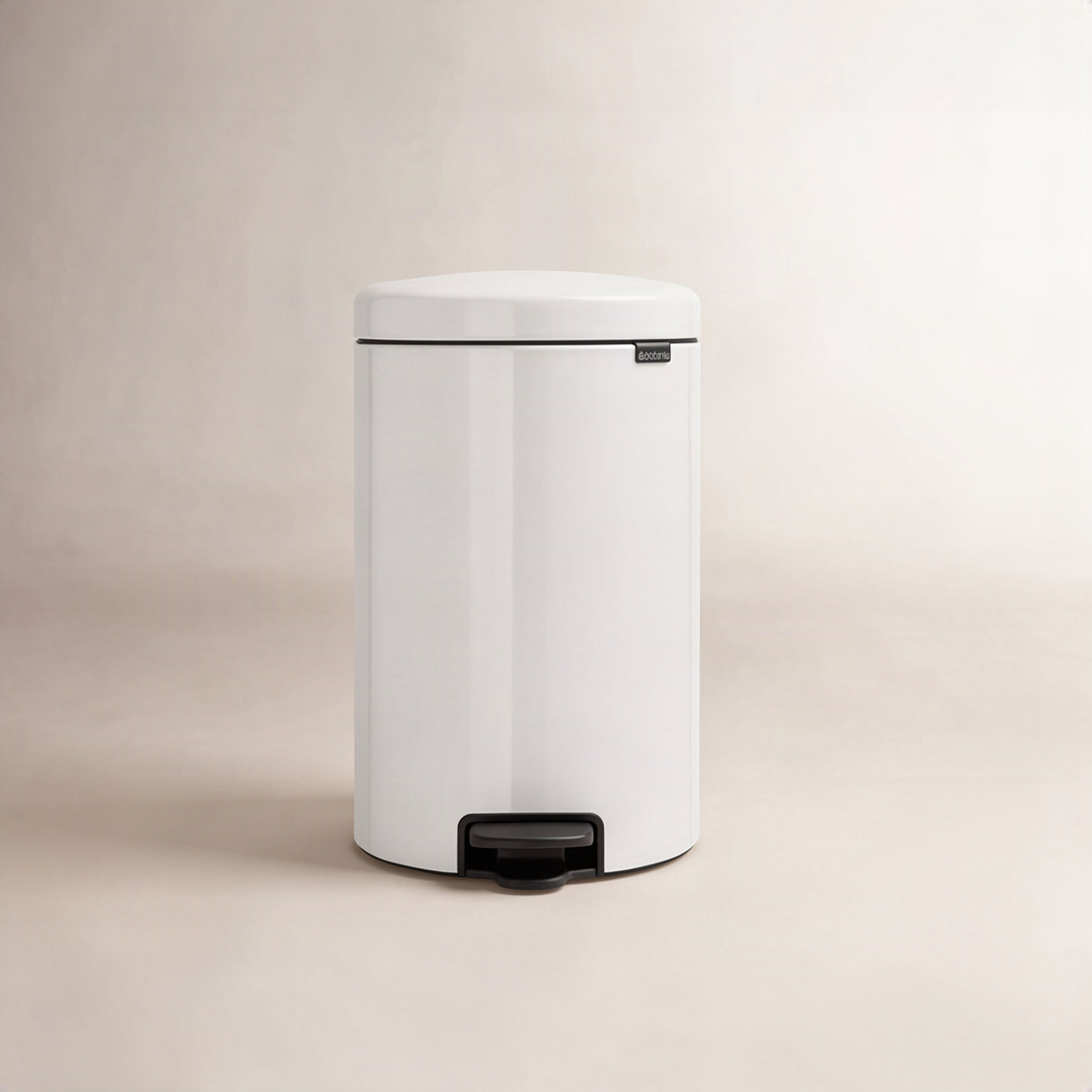 Brabantia Newicon 5.3gal Step-On Can, White