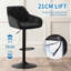 Swivel Upholstered Adjustable Height Counter Stool-1680333992