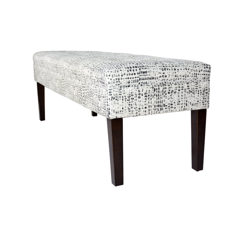 Lehto Cotton Upholstered Bench, Charcoal