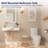30'' x 18'' White Rectangular Vitreous China Wall Mount Bathroom Sink with Faucet Hole