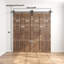 Plateau arqué assemblé de 84 po Porte de grange double pliante Knotty-111533199-111533198