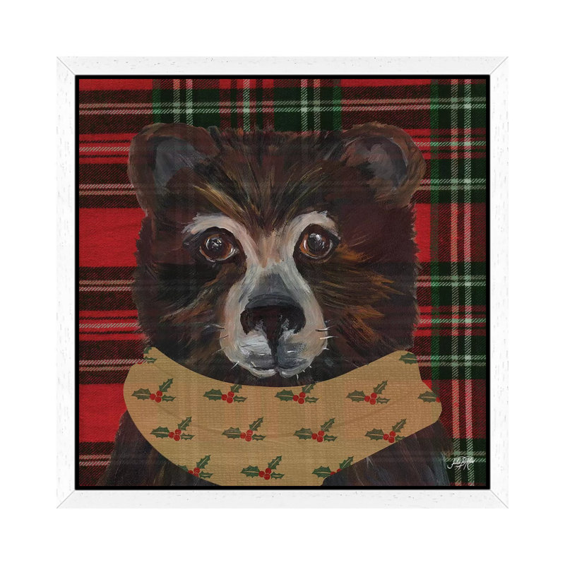 Holiday Animals I by Julie Derice - Print on Canvas, White Floater Framed, 93.98 cm H x 93.98 cm W x 1.91 cm D