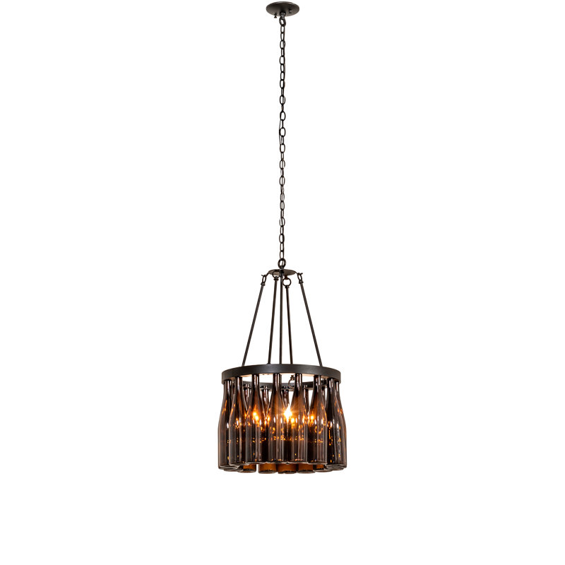 Lustre tambour à 5 lumières à intensité variable Ingun