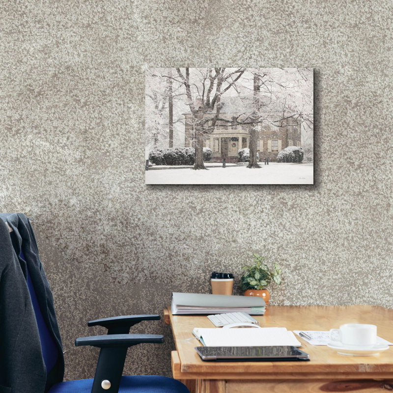  «Winter Home At Christmas» par Lori Deiter, art mural sur toile, H 18 po x l 26 po