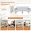 Canapé-lit futon Lelland, canapé-lit convertible en tissu, canapé-lit, lit de jour pour salon, appartement, bureau