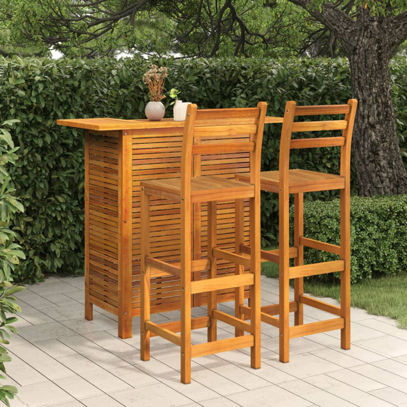 Table de bar d'extérieur avec repose-pieds Garden