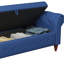 Banc de lit en tissu bleu marine-131203658