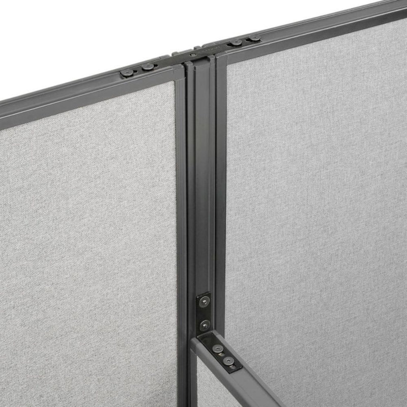 Corner 1 Person Cubicle, Gray