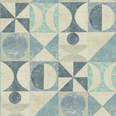 Surface Style Take Form Geometric 18' L x 20.5" W Smooth Peel and Stick Wallpaper Roll