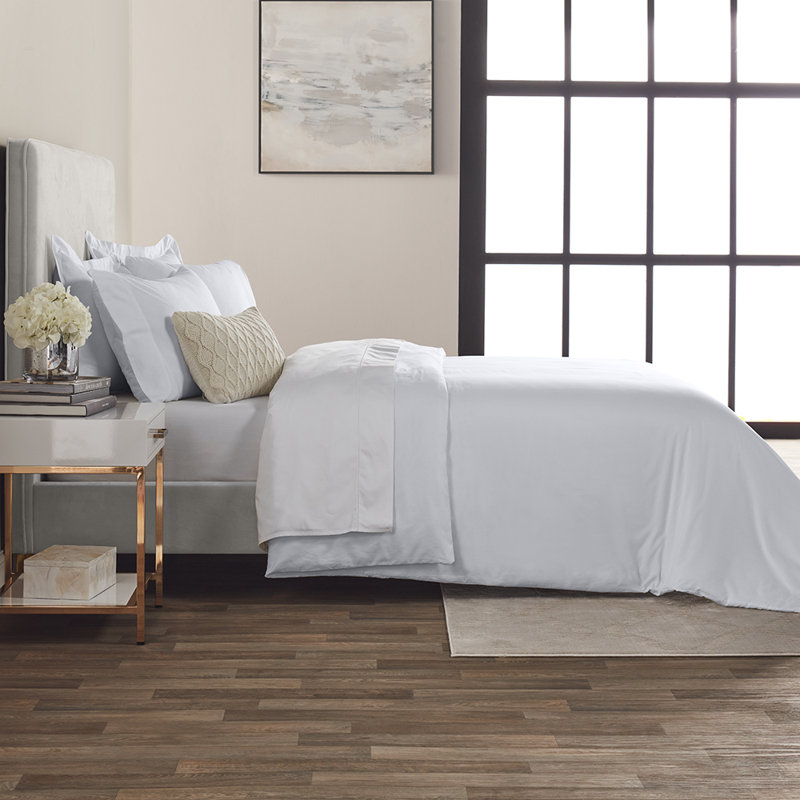 Duvet Cover, White, Cal. King Duvet Cover+2King Shams+2Pillowcase