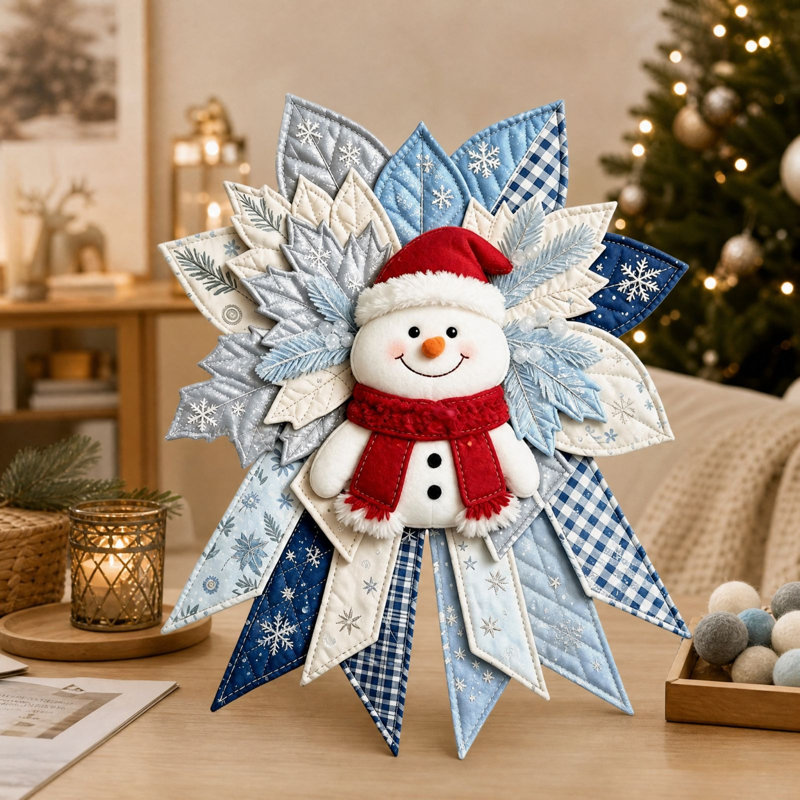 Trousse de couture pour décorations de Noël, suspension de porte matelassée, décorations de Noël