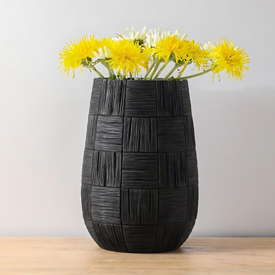 Danetria Textured Cylinder Shape Floor Vase