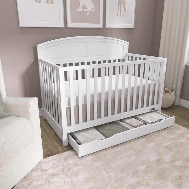Lit de bébé convertible 5 en 1 Jpma & Greenguard Gold certifié Sherbrooke, Blanc