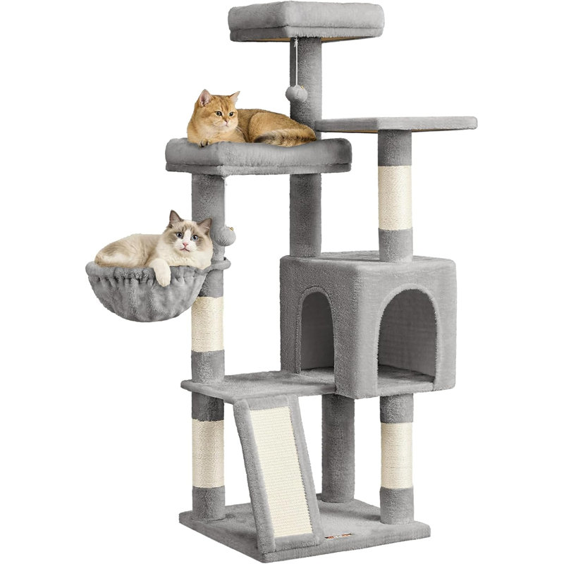 138cm H Cat Tree, Dove Grey