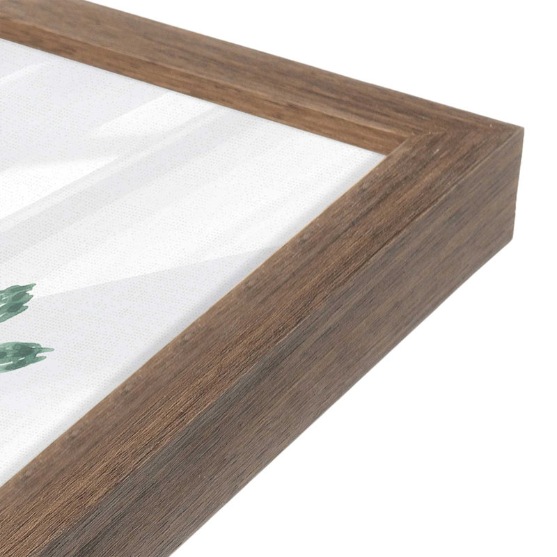 Ensemble de 2 estampes Silent Pines, 20 po x 16 po, Noyer
