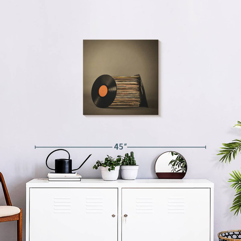 Abarca Vintage Vinyl Records, 20" H x 20" W