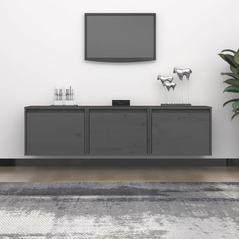 Trail TV Cabinets Solid Wood Pine, 30cm H x 100cm L x 30cm W, Honey Brown