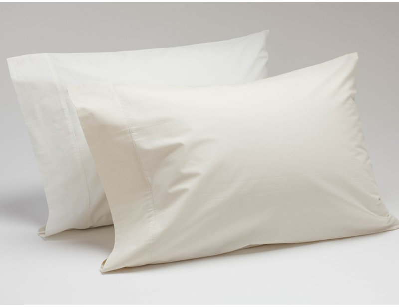 Refined Organic Sheet Set, Queen Sheet Set with 2 Pillowcases, Alpine White