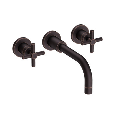 East Linear Wall Mount Bathroom Faucet