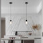 Mini-luminaire suspendu sphérique transparent 1 lumière