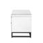 Table de chevet en verre Suncica