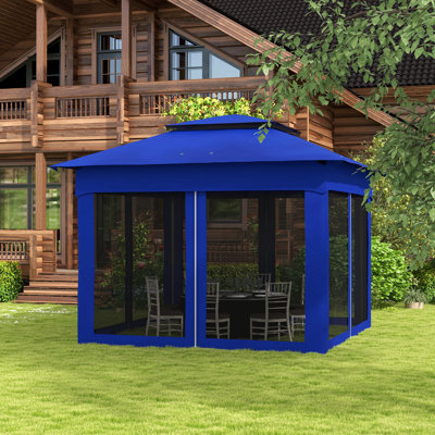 Abri escamotable d'extérieur 11 pi x 11 pi Outsunny