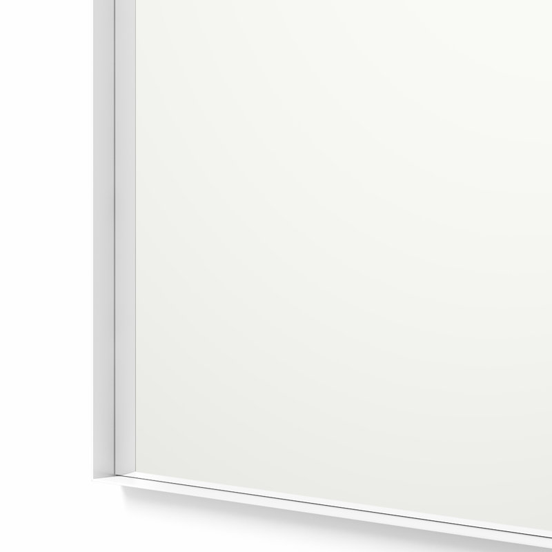 Miroir de salle de bain Gerlando, 36 po x 24 po, Blanc