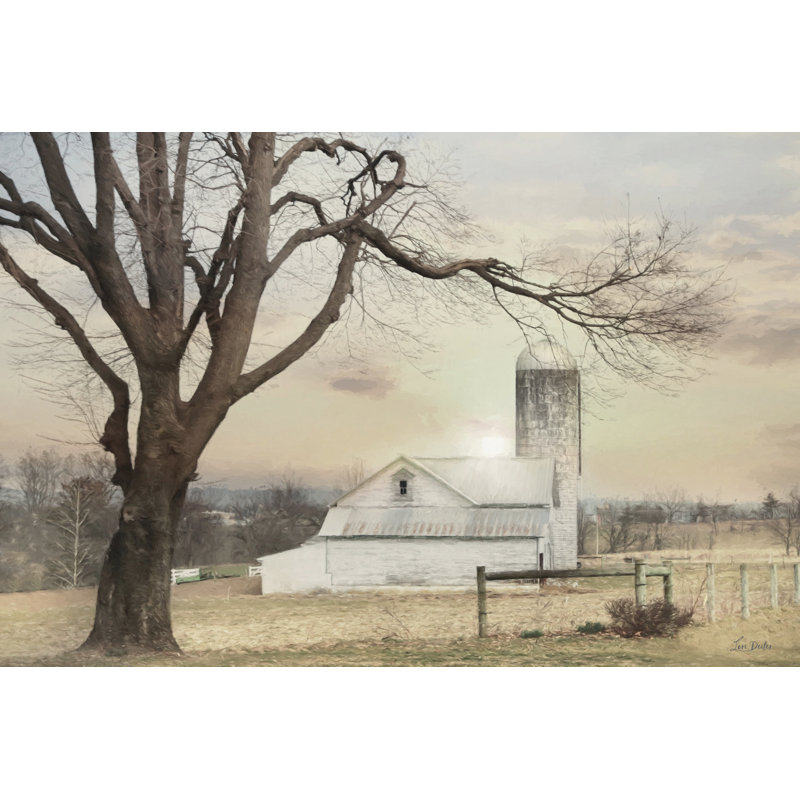 «Fig Hollow Farm» par Lori Deiter, Non, H 32 po x l 48 po, Toile tendue