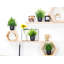 Faux plantes 4 paquets de plantes artificielles petites plantes artificielles en pot noir pour salle de bain