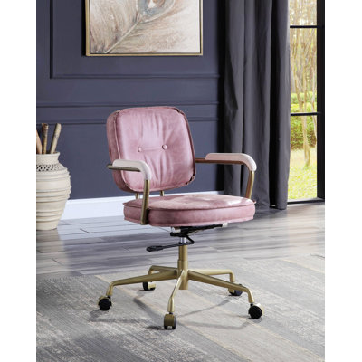 Chaise de bureau pivotante, fauteuil rembourré pour bureau personnel
